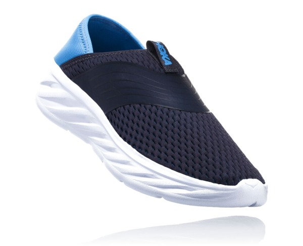 Hoka One One ORA Recovery Shoe Mens UK - Blue Recovery Sandals - XKJYQ7486